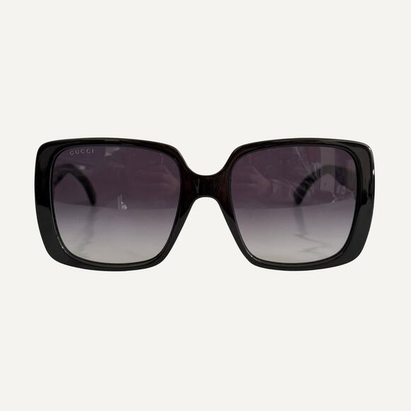 Gucci GG0632S 001 Oversized Rectangular Black Marmont Tinted Sunglasses Women main image 5